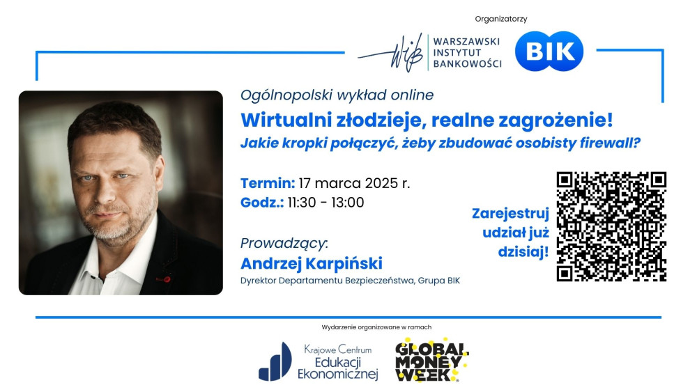 Zapraszamy do udziału w wykładzie w ramach Global Money Week.