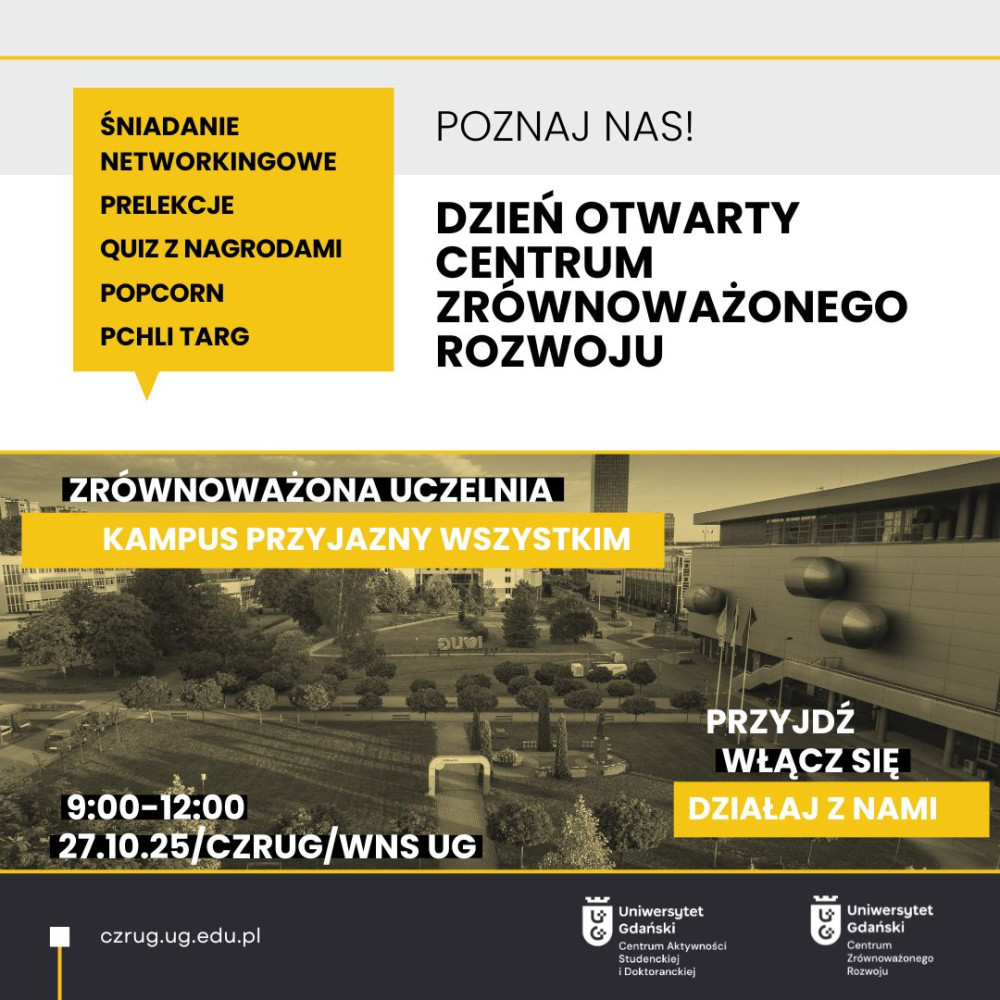 Dzień Otwarty Centrum Zrównoważonego Rozwoju UG