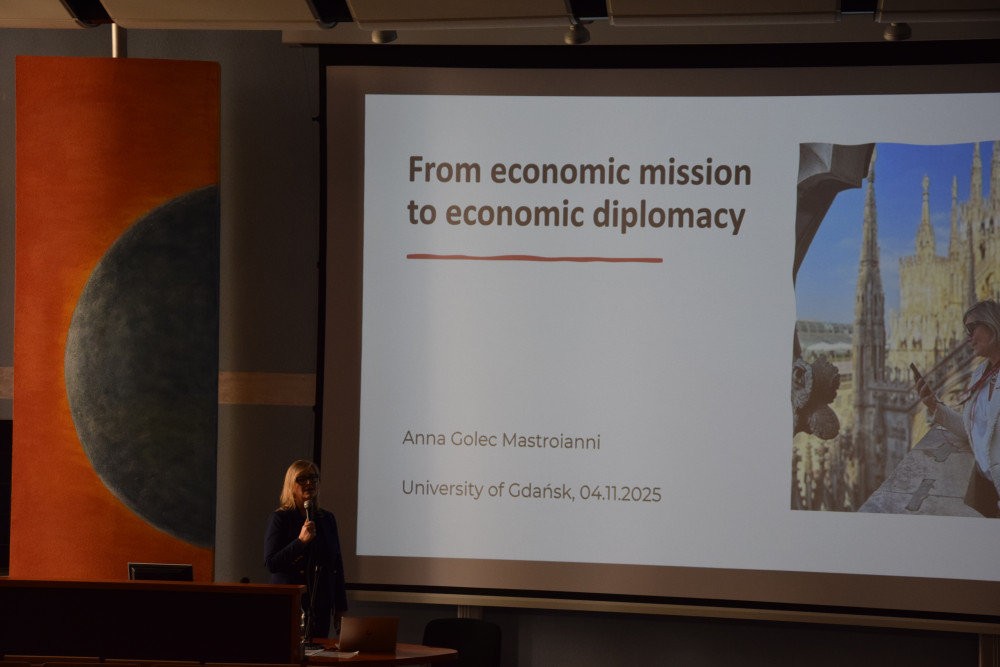Wykład „Od misji gospodarczej do dyplomacji ekonomicznej” z udziałem Konsul Generalnej RP w Mediolanie