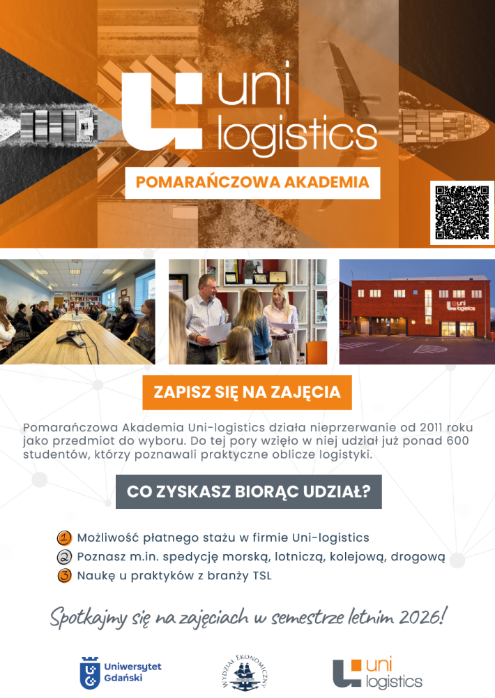 Pomarańczowa Akademia Uni-logistics plakat