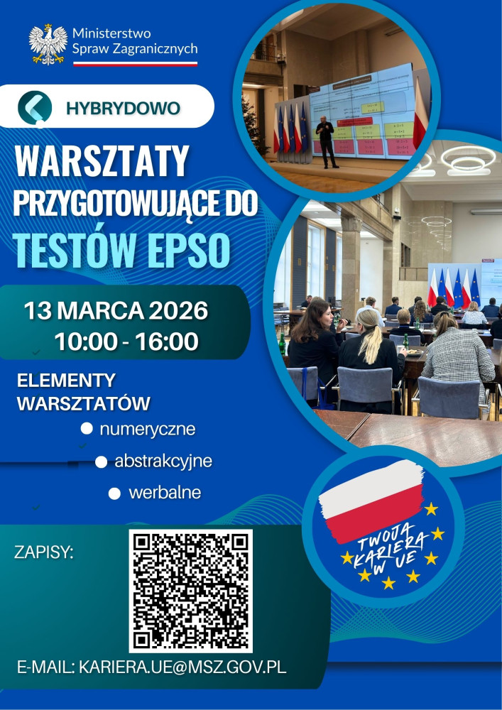 Workshops Preparing for EPSO Tests – Invitation for Students and Graduate