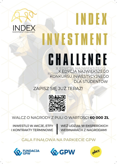 Studencki konkurs inwestycyjny INDEX Investment Challenge – sprawdź swoje umiejętności i wygraj nagrody