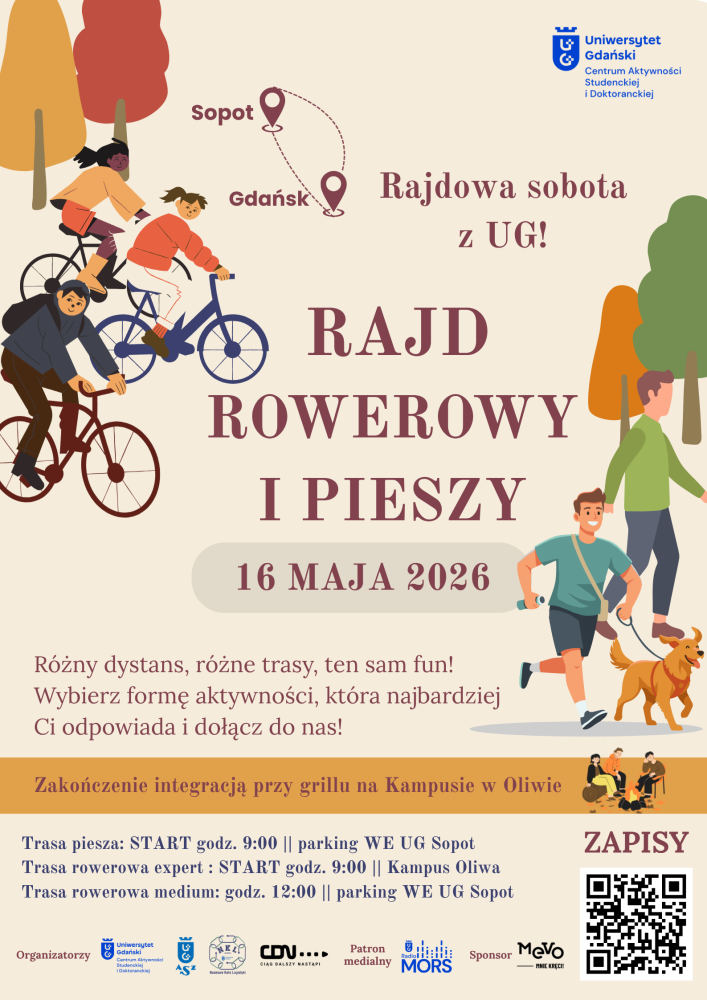 University of Gdańsk Cycling and Hiking Event – 16 May 2026