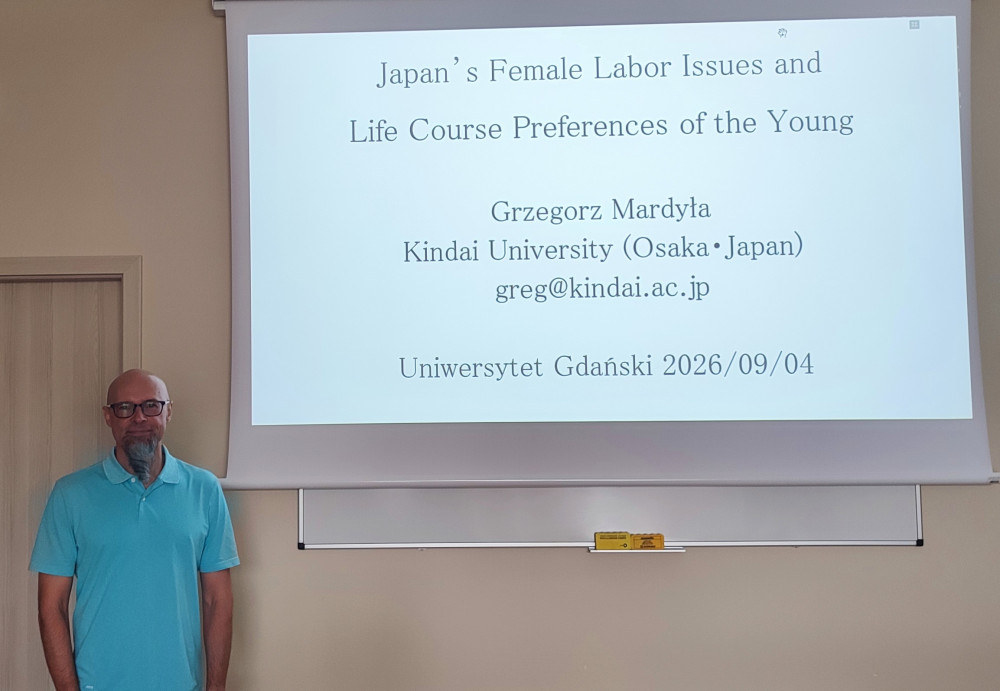 Visiting Professor from Kindai University Visits the Faculty of Economics at the University of Gdańsk