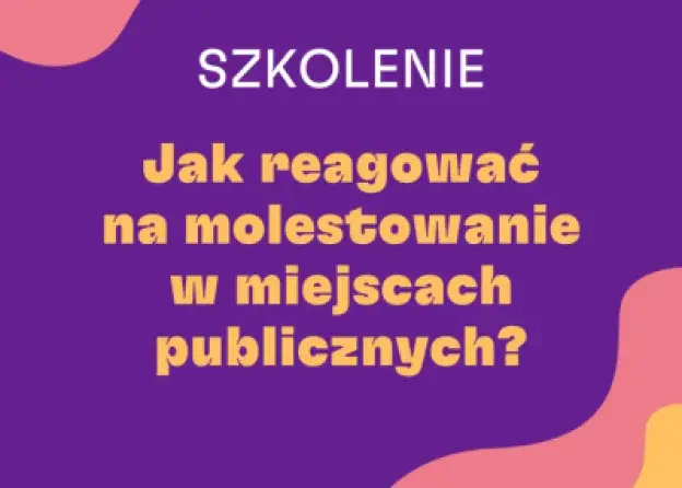 Szkolenie „Jak reagować na molestowanie w przestrzeni publicznej?”