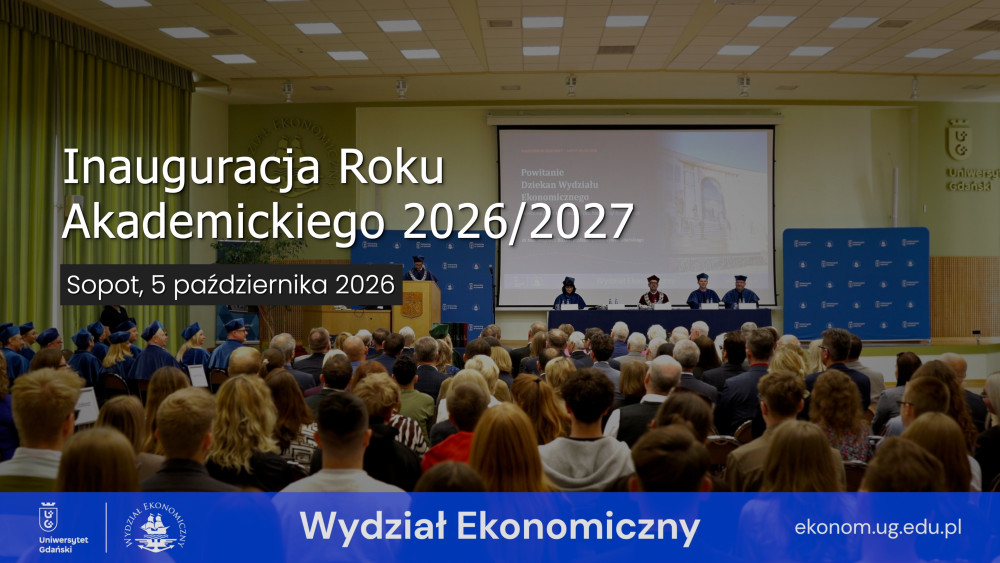 Video from inauguration of the academic year 2026/2027 at the Faculty of Economics of the University of Gdańsk