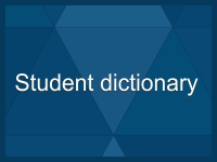 Student dictionary