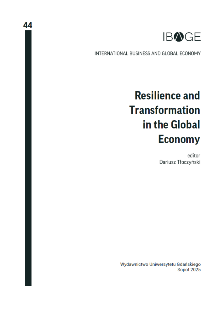 okładka czasopisma IMAGE tytuł Resilience and Transformation in the Global Economy
