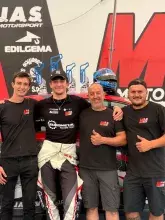 Michał Bartoszuk na podium w TCR Italy jako pierwszy kierowca z Polski