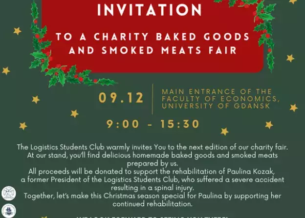 CHARITY BAKED GOODS AND SMOKED MEATS FAIR– DECEMBER 9, 2024