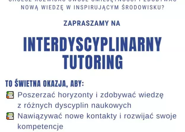 Zaproszenie na Tutoring Interdyscyplinarny