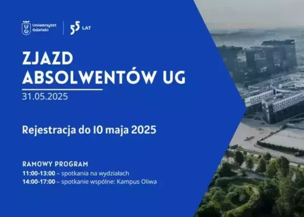 Uniwersytet Gdański zaprasza na Światowy Zjazd Absolwentów - 31 maja 2025 r.