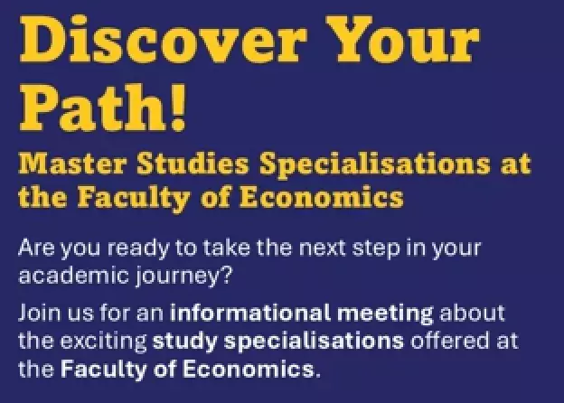 Master's studies at the Faculty of Economics