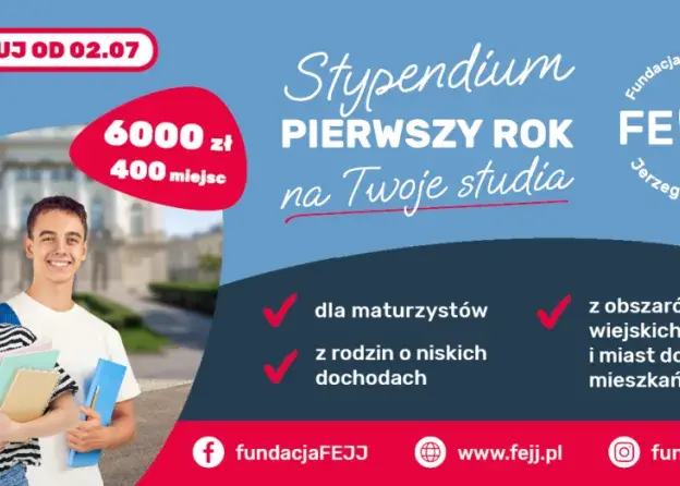 Jerzy Juzoń Educational Foundation "First Year" Scholarship – Applications Now Open