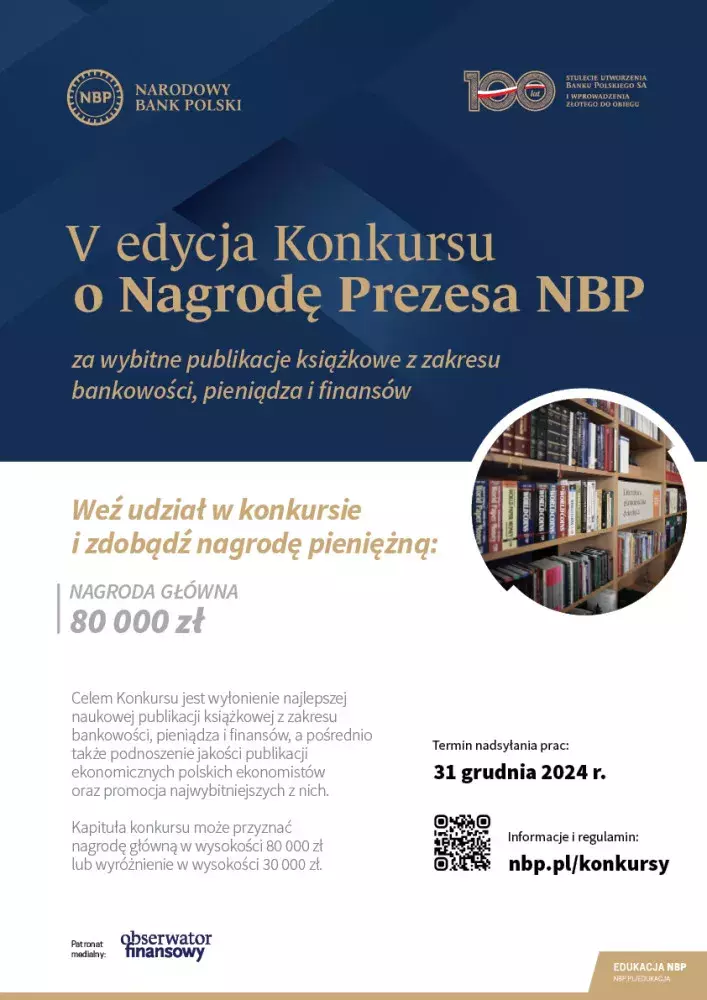 V edycja Konkursu o Nagrodę Prezesa NBP